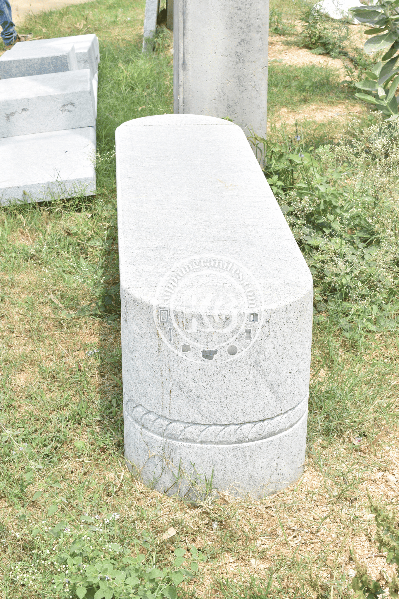 Granite Garden Bench