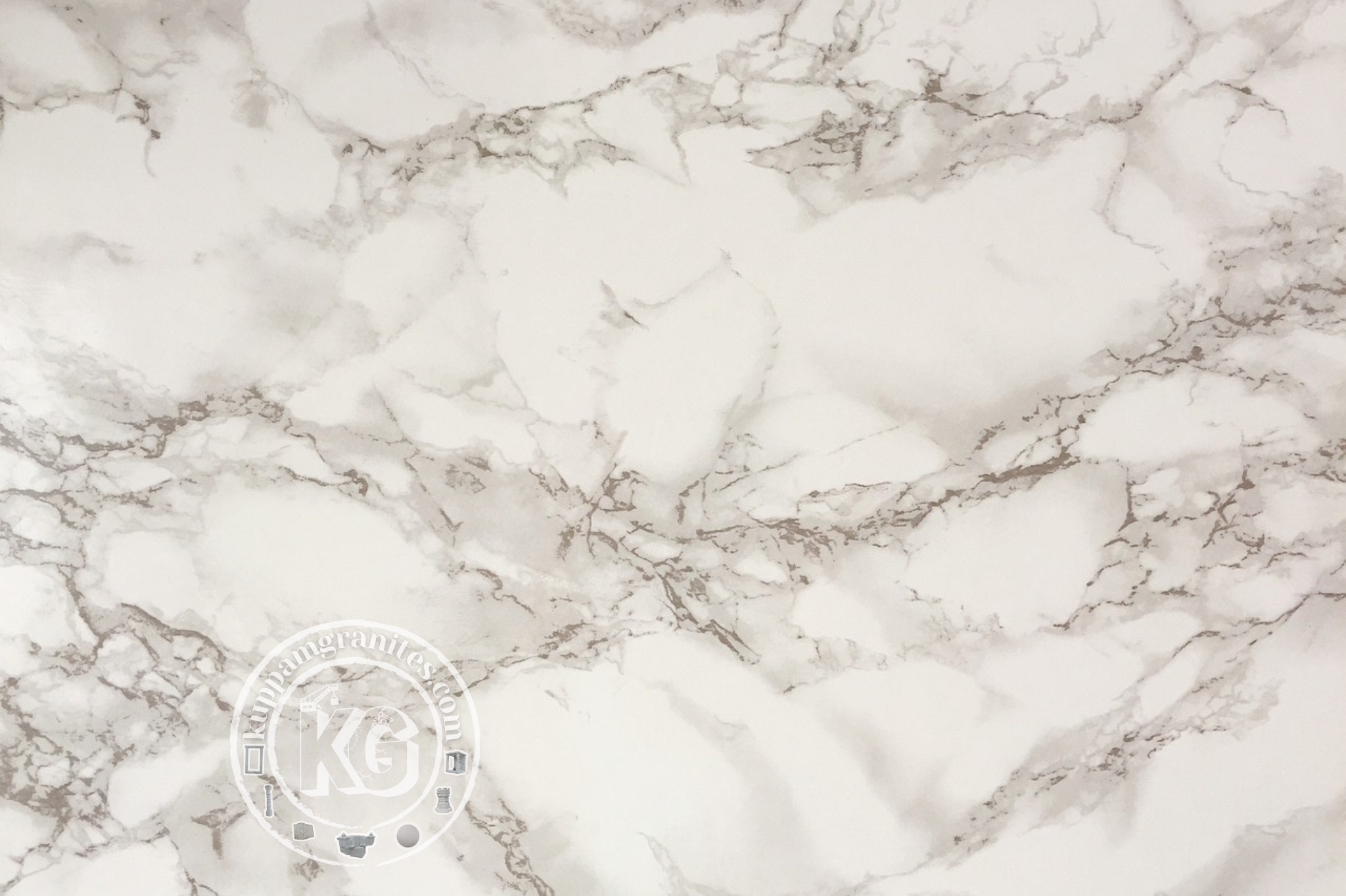 White Marble Texture with Subtle Gray Veins